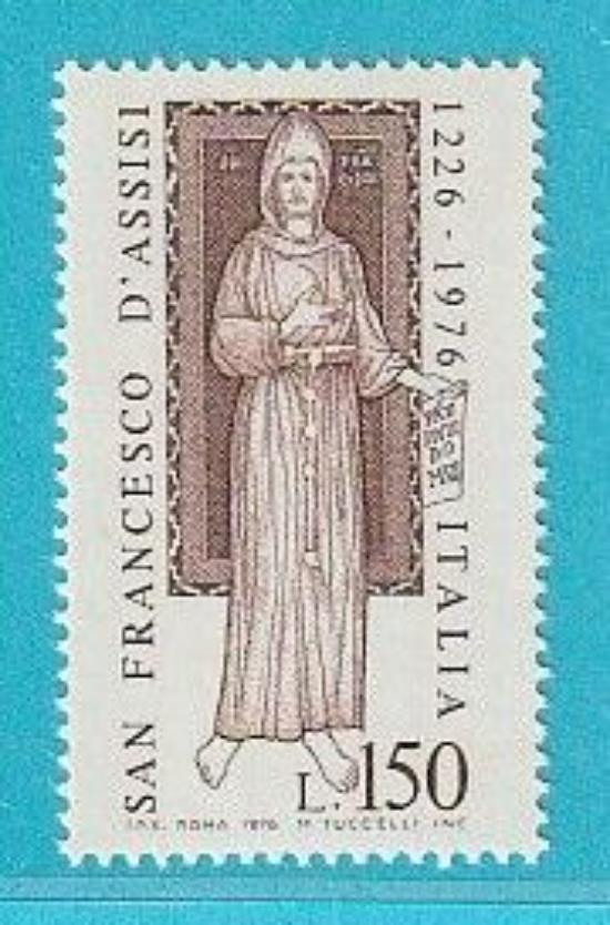 Italien aus 1976 postfrisch minr. 1540 Geburtstag Heiliger Franz von